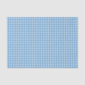 Charming Blue Gingham Tissuepapier (Voorkant)