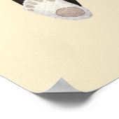 Charming Boho Panda gepersonaliseerd Poster (Hoek)