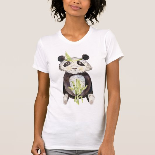 Charming Boho Panda T-shirt (Voorkant)
