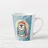 Charming Bookish Penguin Cozy Latte Coffee Mug Mok (Rechts)