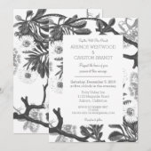 Charming Botanical Wedding Kaart (Voorkant / Achterkant)