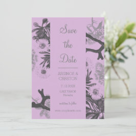 Charming Botanical Wedding Save The Date