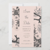 Charming Botanical Wedding Save The Date (Voorkant)