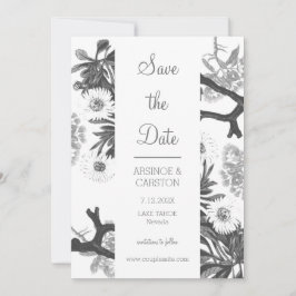 Charming Botanical Wedding Save The Date