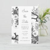 Charming Botanical Wedding Save The Date (Staand voorkant)