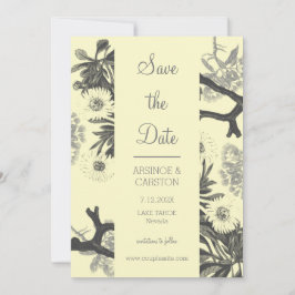 Charming Botanical Wedding Save The Date