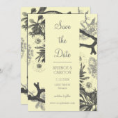 Charming Botanical Wedding Save The Date (Voorkant / Achterkant)