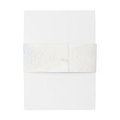 Charming Botanics Minimalistic Weddenband Uitnodigingen Wikkel (Achterkant Voorbeeld)