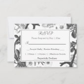 Charming botanisch RSVP kaartje (Voorkant)