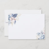 Charming Bridal Shower with Blue-Toned Flowers Bedankkaart (Achterkant)