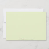 Charming Bridal Tea Party Invitation (Munt) Kaart (Achterkant)