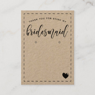 Charming Bridesmaid Hartelijk dank dat je het beel Visitekaartje