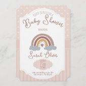 Charming Bubblegum Delight Baby Shower Invitations Kaart (Voorkant)