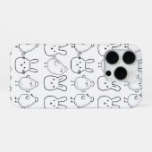 CHARMING BUNNIES AND CHICKS ILLUSTRATION iPhone HOESJE (Achterkant horizontaal)