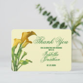 Charming Calla Lily Wedding Bedankt (Staand voorkant)