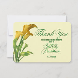 Charming Calla Lily Wedding Bedankt