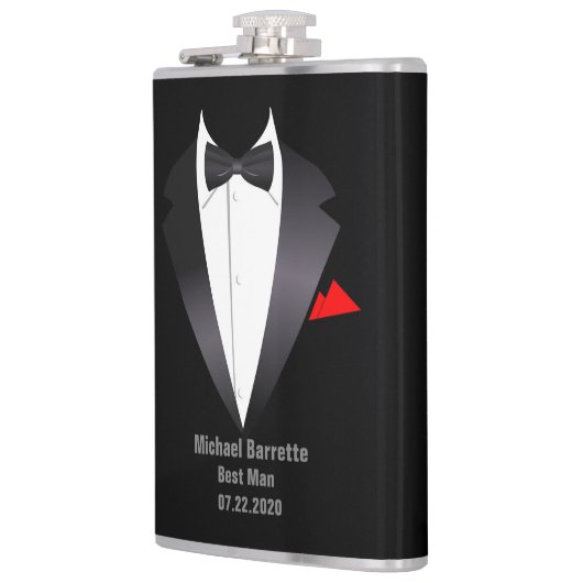 Charming Calla Lily Wedding Best Man Flask Heupfles (Links)