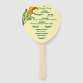 Charming Calla Lily Wedding Hand Fans Handwaaier (Achterkant)