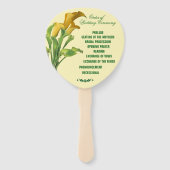 Charming Calla Lily Wedding Hand Fans Handwaaier (Voorkant)