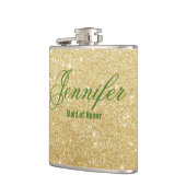 Charming Calla Lily Wedding Maid of Honor Flask Heupfles (Links)