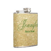 Charming Calla Lily Wedding Maid of Honor Flask Heupfles (Rechts)