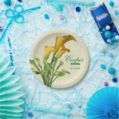 Charming Calla Lily Wedding Paper Borden Papieren Bordje (Feest)