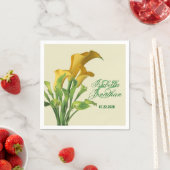 Charming Calla Lily Wedding Paper Napkins Servet (Insitu)