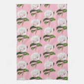 Charming Camellia Floral Theedoek (Verticaal)