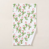 Charming Candy Canes Sweet Kerstmis Holiday Bad Handdoek (Handdoek)