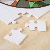 Charming Canine Cheer: Beagle thema Kerstmis Legpuzzel (Zijkant)