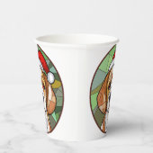 Charming Canine Cheer: Beagle thema Kerstmis Papieren Bekers (Rechts)