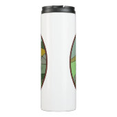 Charming Canine Cheer: Beagle thema Kerstmis Thermosbeker (Achterkant)