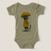 Charming Cartoon Cat Raincoat Bodysuit (Design voorkant)