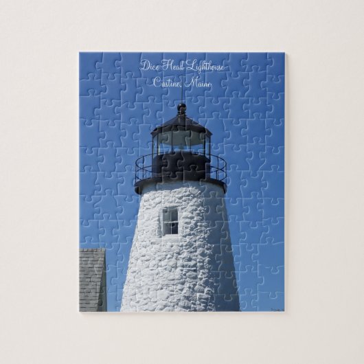 Charming Castine Custom Photo Lighthouse Legpuzzel (Verticaal)