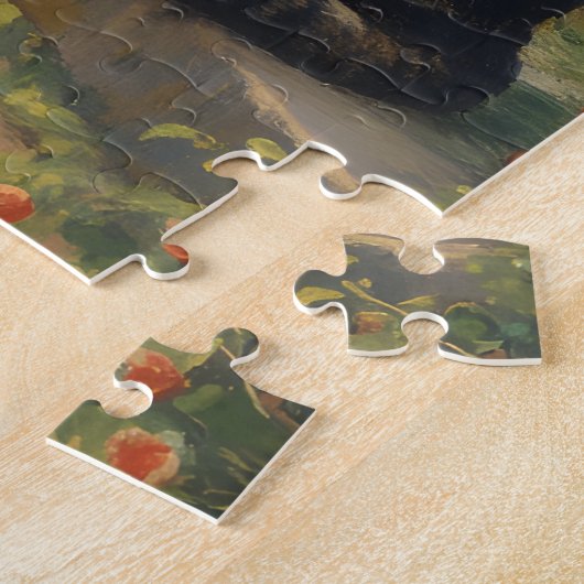 Charming Cat Garden Scene Legpuzzel (Zijkant)