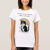 Charming Cat with Umbrella Perfect for Cat Lovers T-shirt (Voorkant)