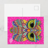 Charming Charlie Owl Briefkaart (Voorkant / Achterkant)