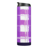 Charming Checks in Lilac and White Thermosbeker (Geroteerd rechts)