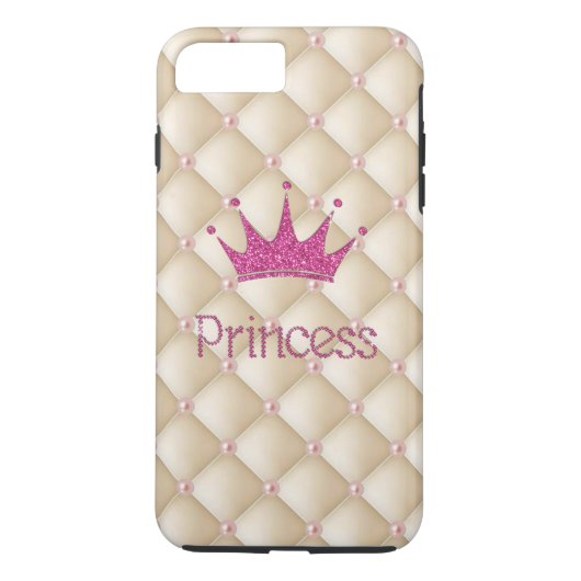 Charming Chic Pearls, Tiara, Princess, Glittery Case-Mate iPhone Case (Achterkant)
