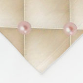 Charming Chic Pearls, Tiara, Princess, Glittery Fleece Deken (Hoek)