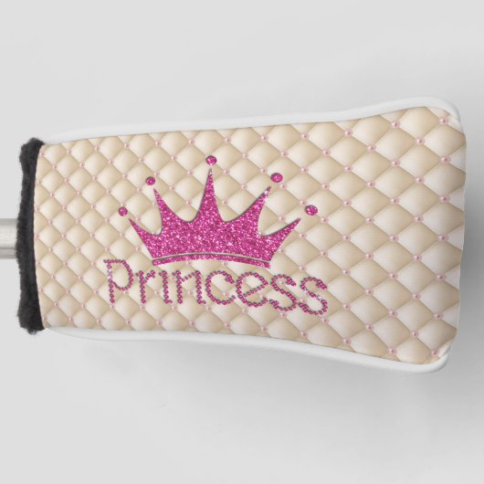 Charming Chic Pearls, Tiara, Princess, Glittery Golfheadcover (Voorkant)