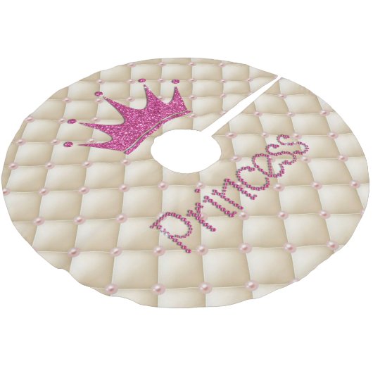 Charming Chic Pearls, Tiara, Princess, Glittery Kerstboom Rok (Gekanteld)