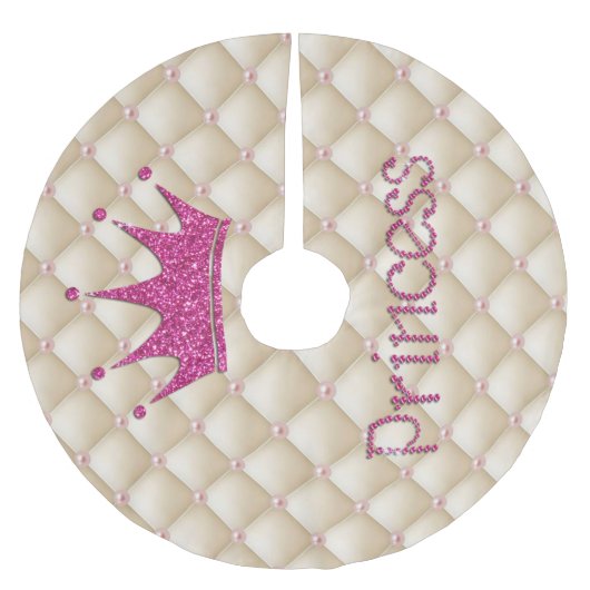 Charming Chic Pearls, Tiara, Princess, Glittery Kerstboom Rok (Voorkant)