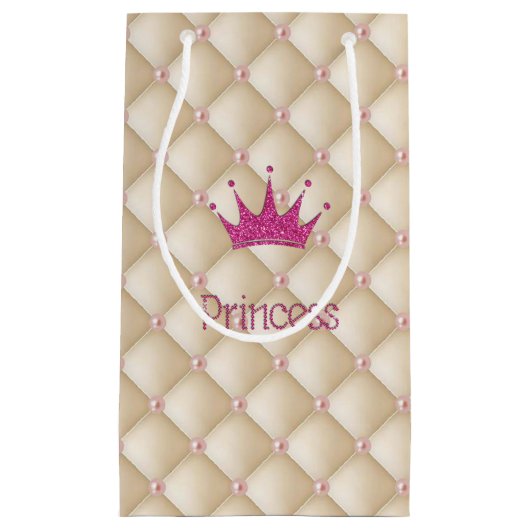 Charming Chic Pearls, Tiara, Princess, Glittery Klein Cadeauzakje (Voorkant)