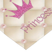 Charming Chic Pearls, Tiara, Princess, Glittery Korte Tafelloper (Hoek)