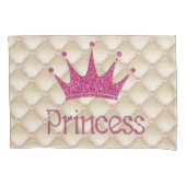 Charming Chic Pearls, Tiara, Princess, Glittery Kussensloop (Voorkant)