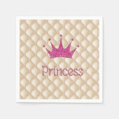Charming Chic Pearls, Tiara, Princess, Glittery Servetten (Voorkant)