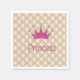 Charming Chic Pearls, Tiara, Princess, Glittery Servetten