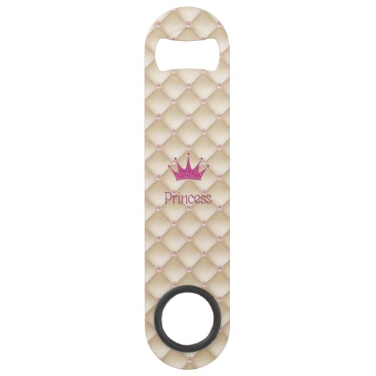 Charming Chic Pearls, Tiara, Princess, Glittery Speed Flessenopener (Voorkant)
