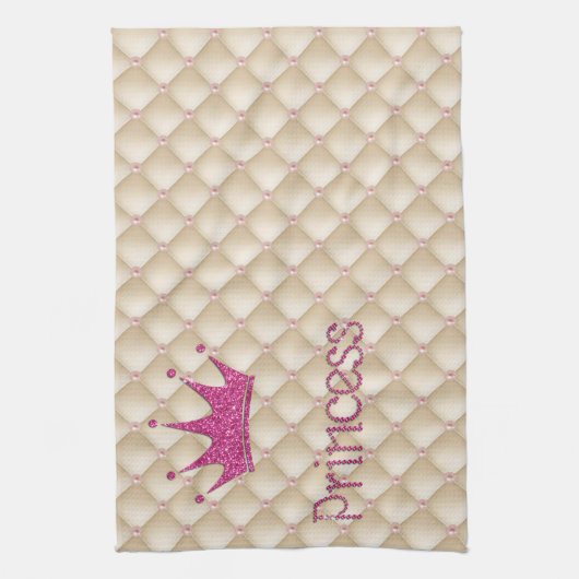 Charming Chic Pearls, Tiara, Princess, Glittery Theedoek (Verticaal)